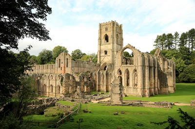 Fountains Abbey in Yorkshire